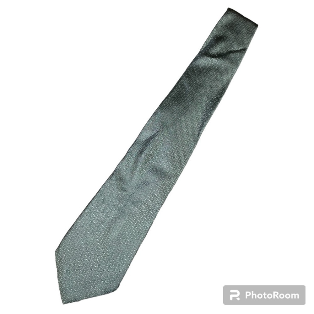 CALVIN KLEIN 100% SILK SAGE GREEN TIE, OS - Picture 2 of 4
